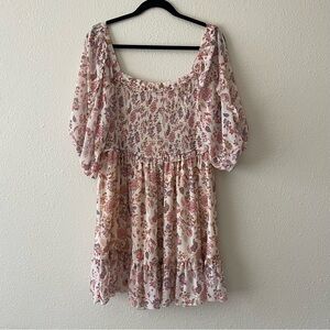 NWT Super Natural Secret Mission Greenport floral whimsical butterfly dress